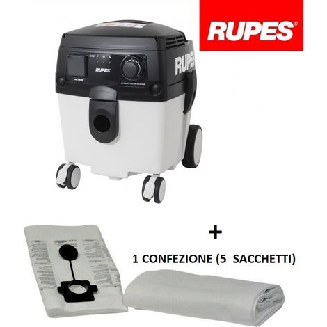 RUPES S130EL ASPIRATORE ASPIRAPOLVERE ASPIRALIQUIDI AUTOMATICO + 5 SACCHETTI (1/4)