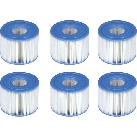 Packung mit 6 S1 Filterkartuschen für Pure Spa Whirlpools, Ersatzfilter, weiß, Standardgröße, einfach auszutauschen, Vorteilspackung, kompatibel mit Whirlpools und luftgefüllten Spas. (1/5)