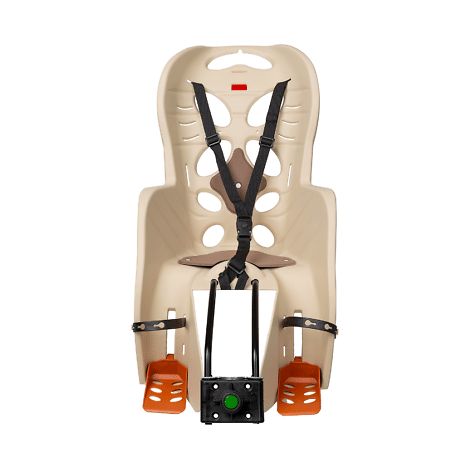 SEGGIOLINO BICI BAMBINO ATTACCO TELAIO OMOLOGATO 22Kg POSTERIORE BEIGE FRAA 134