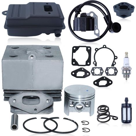 Kit cylindre-piston 46 mm pour souffleur de feuilles Stihl SR340 SR400 SR420 BR320 BR400 BR340 BR380 BR420, 4203-020-1201, 4203 400 1301, 4203 140 0602/0603 (1/5)