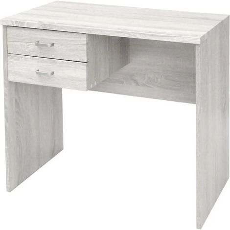 Scrivania legno 2 cassetti Atena bianco 80x40x76 cm
