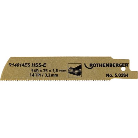 Lame de scie HSS 2'' super X 14 TPI 140x25x1,6 - 50264 - Rothenberger