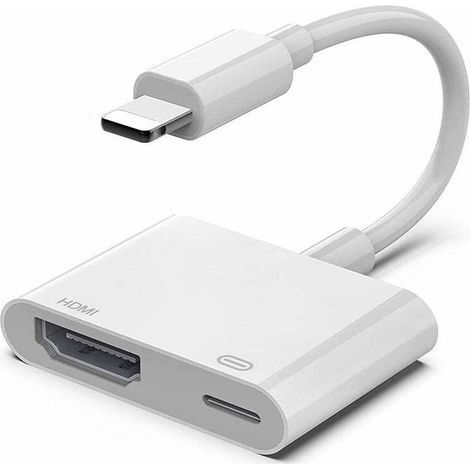 Adaptateur iPhone vers HDMI - AV Numérique 1080p HD TV - Compatible iPhone, iPad. (1/4)