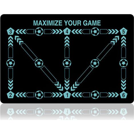 Tapis Pédagogique pour l'Entraînement Footballistique - Développe la Technique, le Contrôle et la Coordination - Pour un Entraînement Efficace à Domicile