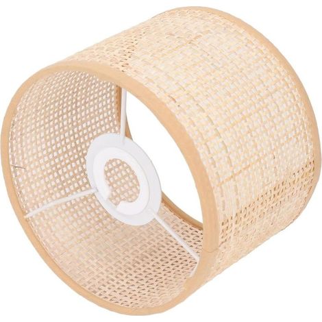 Abat-jour tissé, cache-lampe à pince pour lampe cylindrique, accessoire de décoration pour lampe d'intérieur (1/5)
