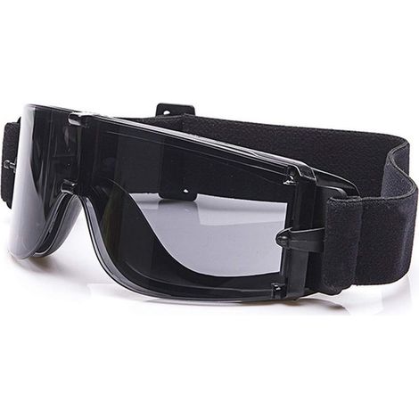 Safety Glasses 3 Lens Kit Military Sunglasses Anit-UV Combat War Game Car with Case (1/5)
