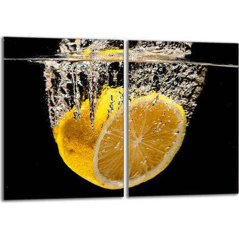 Glasschutzplatte für den Herd 2x40x52 Zitrone (1/5)