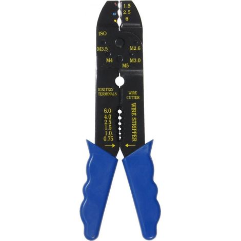 CON P Kabelschuh-Klemm-Abisolierzange 210 mm Elektrikerzangen