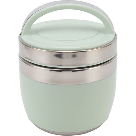 Bento-Box-Thermobehälter-Set, 1,2 l Fassungsvermögen, Edelstahl 304, für Kinder, Jugendliche und Erwachsene, isolierte Lunchboxen, Grün (1/5)