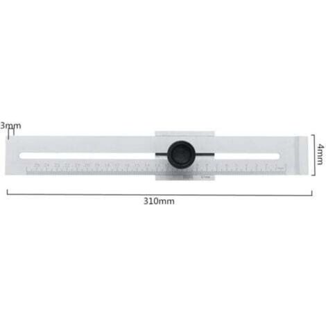 Jauge de marquage de coupe de vis de 0 à 200 mm/0 à 250 mm pour le travail du bois, la mesure de l'acier au carbone, l'outil de calibrage de 0.1 (1/3)