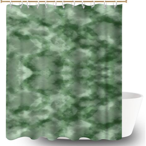 Rideau de bain 180x180 artistique voile de douche pour salle d’eau sans fenêtre (1/5)