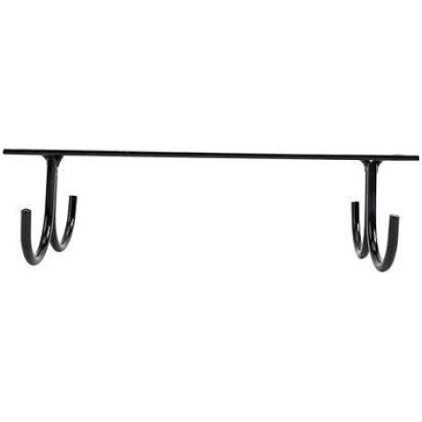 Porte-Gobelets - Sous Armoire - 12 Crochets - Fer Peint - Pour Tasses Et Ustensiles De Cuisine - Lot De 3 (1/4)