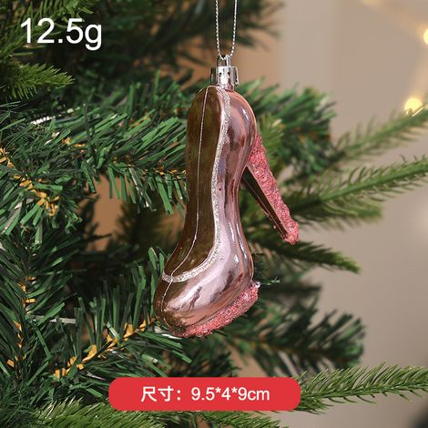 Pink electroplated Christmas tree ornaments, party decorations, Christmas ornaments and supplies