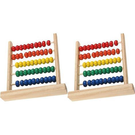 2 Stück Rechenschieber aus Holz (1/3)