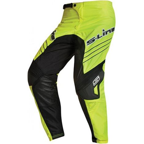 Motocross-Hose neongelb und schwarz S-Line Größe 44 Neu US 34 (1/5)