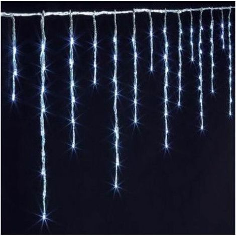 Guirlande lumineuse effet stalactite – 600 LED, 10 m, blanc froid – Idéale pour décoration intérieure et extérieure (1/4)
