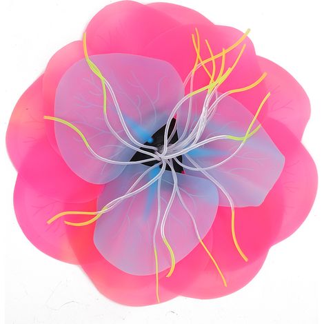 Plantes aquatiques artificielles pour Aquarium, décoration d'aquarium, aménagement paysager, Lotus multicolore, nénuphar, fleur rouge (1/5)