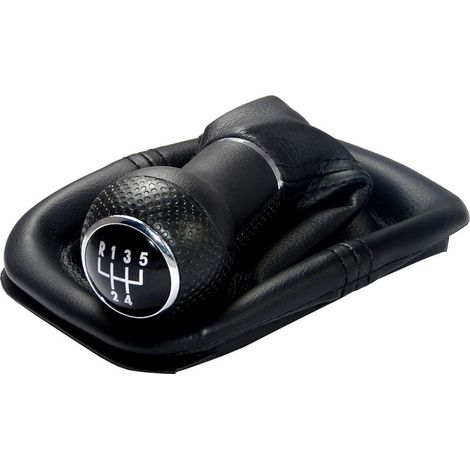 Schaltsack – 23 mm – Kompatibel mit VW Golf 4 IV 5-Gang-Schaltgetriebe – Inkl. Rahmen und Stecker – Ersatzteilnummer 1J071113 – Schwarz (1/5)