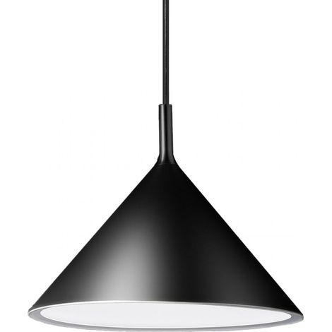Suspension noire gea luce barbie sp e27 led plafonnier moderne en aluminium