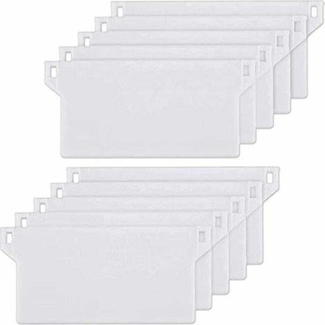 10pcs Plaque de Lestage Store California Poids Lest Stores Verticaux Plaque Lestage Store Lamelle Verticale 127mm Pièce Rechange Blanche (1/2)