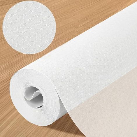 Drawer Mat, 30cmx500cm Non Slip Kitchen Drawer Mat, Non Adhesive Drawer Mat, Cabinet Protector Mat, Eva Transparent for Kitchen Cupboards and Shelves (1/3)