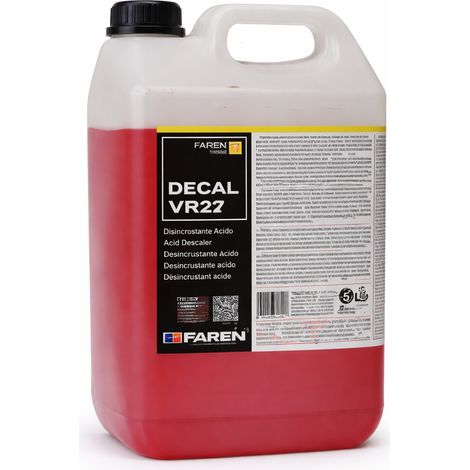 Acido Disincrostante Caldaie a Viraggio Faren Decal VR27 Rossastro 5 l