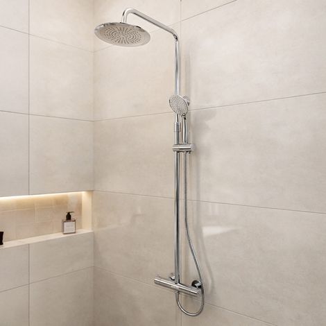 Colonna doccia Termostatica Cromo 133x26x52 cm - MOLLY CHROME
