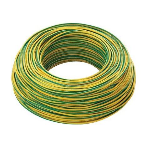 CAVO ELETTRICO UNIPOLARE FS17 RAME/PVC GIALLO/VERDE N°XMMQ 1X1,5 CF=MT 100