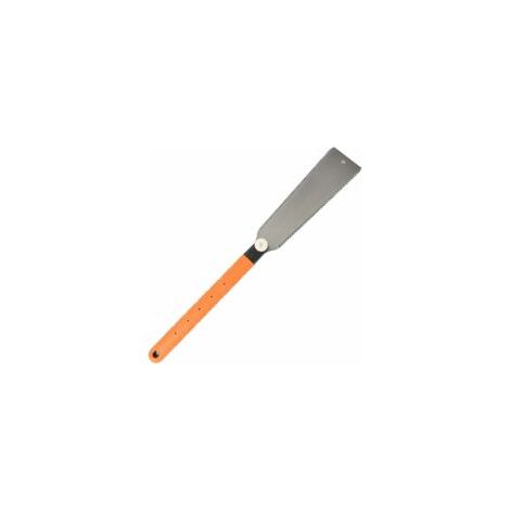 Scie à main japonaise à double tranchant Ryoba Saw - Scie à chaîne avec lame flexible remplaçable pour le travail du bois, orange (1/5)