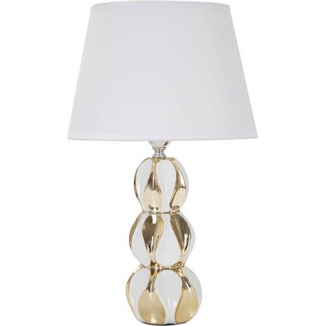 Lampada da tavolo in ceramica con paralume Glam Balls (1/5)