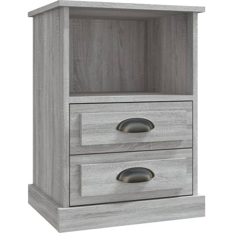 Maison Exclusive - Nachttisch Grau Sonoma 43x36x60 cm