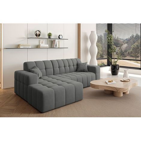Ecksofa L-förmiges Nimes-Eckmöbel links/rechts Anthrazit Links (1/5)