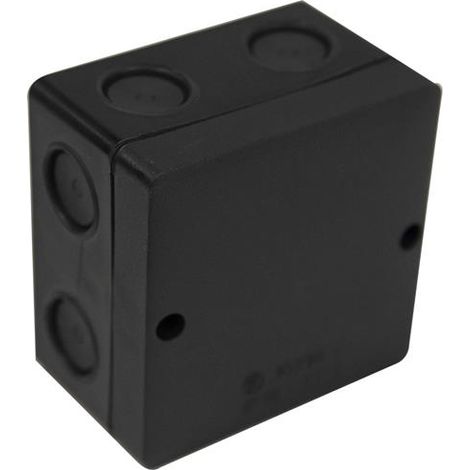 Dencon JB80BNB IP66 Junction Box Black 81 x 81mm DCNJB80BNB (1/3)