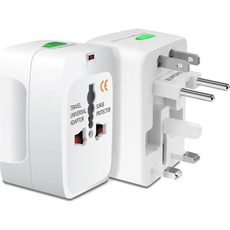 Jeffergarden Chargeur Universel Mondial pour Téléphone, Adaptateur Secteur Murale Tout-en-Un avec Ports de Charge - Pour USA, UE, UK, AU - Voyage (1/5)