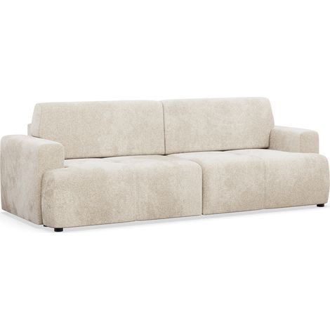 Selsey Cobbly - Schlafsofa 3-Sitzer, Chenille Mystery Creme, 244 cm (1/4)