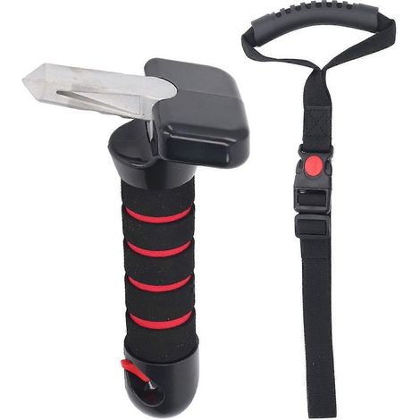 Convient aux poignées de porte de voiture 3 en 1, avec coupe-ceinture de sécurité et brise-vitre, forte capacité de charge et poignée antidérapante. (1/4)