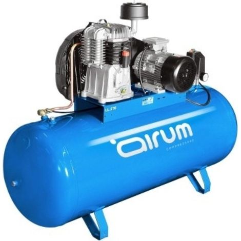 Compresor correas 3 cv 270lt-390lt/m 9 bar c/aceite airum