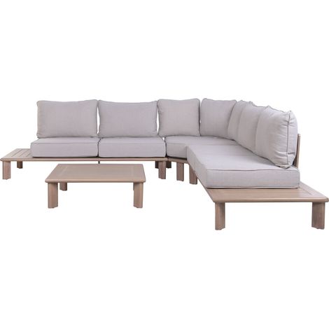 Sofa Set 4 Aluminio Olefina 290X290X68 Esquinero (1/5)