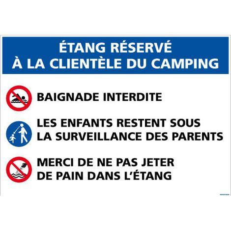 PANNEAU ETANG (H0272) - Adhésif - 210 x 150 mm