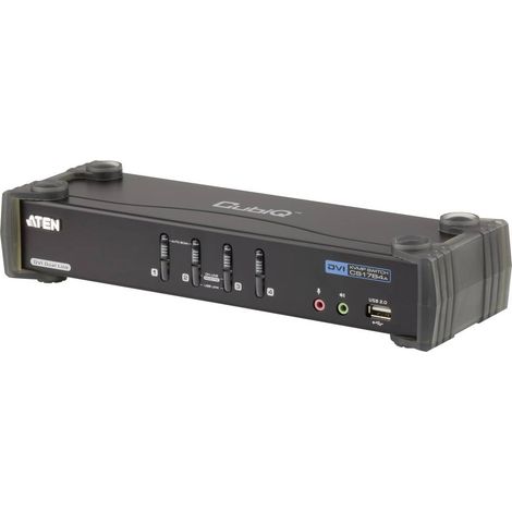 Commutateur KVM Aten CS1784A-AT-G Noir (1/4)