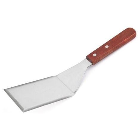 Lot de 2 spatules de cuisine en acier inoxydable, spatules plates pour barbecue et cuisson polyvalente (1/5)