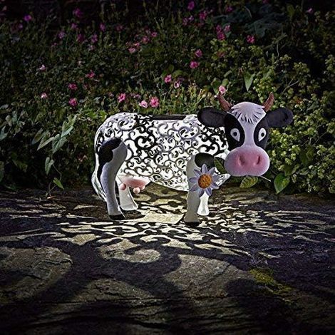 Solarbetriebene, beleuchtete LED-Giraffe mit Kupfermetall-Effekt (1/5)