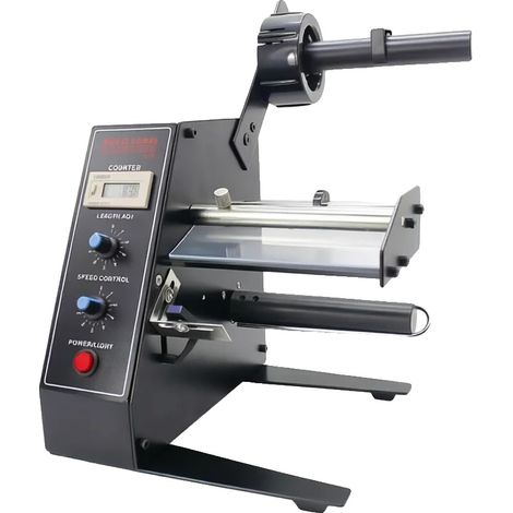 Distributore di etichette, alimentazione 220V, 9 velocità, contatore digitale 0-99999, gestisce etichette da 3 a 150 mm, diametro esterno 250 mm (1/5)