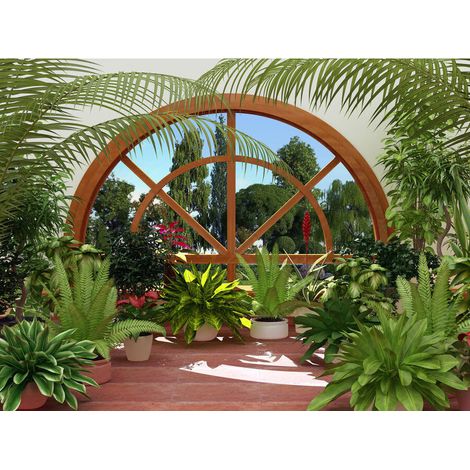 Winter garden , photo murale intissée, 360x270 cm, 4 parties (1/3)