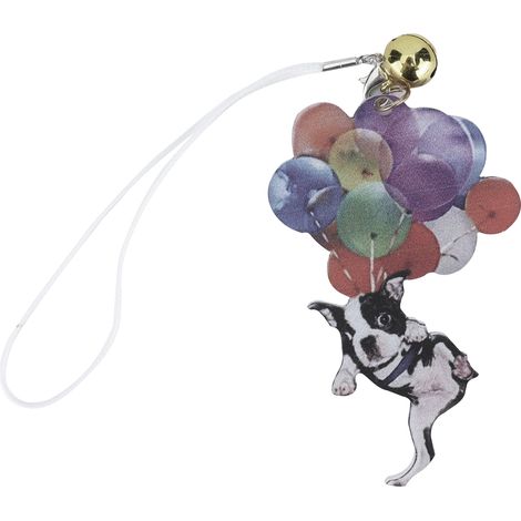 Auto-Anhänger mit niedlicher französischer Bulldogge als bunter Ballon – Geschenkidee für Freunde und Familie (1/5)