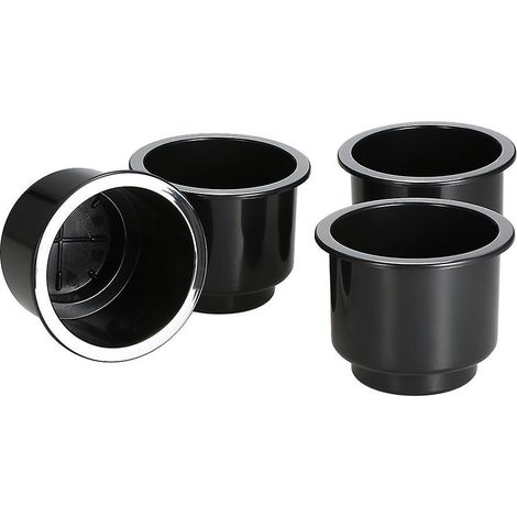 Ensemble de 4 porte-gobelets encastrés en plastique pour bateau, voiture, usage marin, universel
