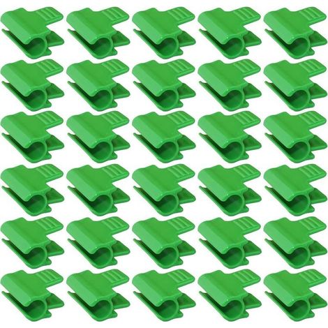 30 Serre Film Pinces, Fixations pour Serre, 11mm Clip de Serre, clips pour plantes, Clip Cerceau Tunnel de Filet en Plastique, pour Serres, support d'extension de plantes, Abris (1/5)