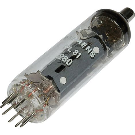 Siemens PL 81 = 21 A 6 Elektronenröhre Pentode 170 V 45 mA Polzahl: 9 Sockel: Noval Inhalt 1 St.