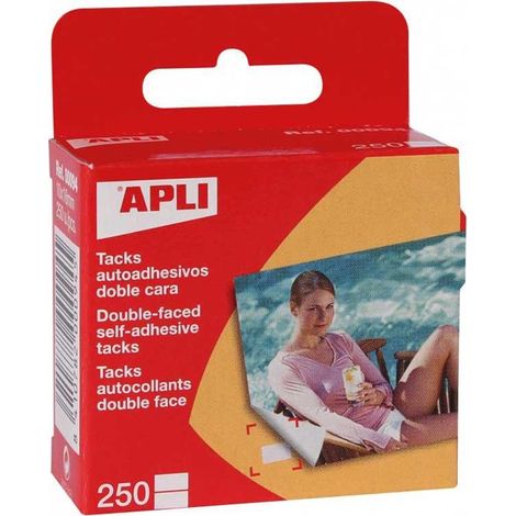 Apli Tacks Puntine adesive trasparenti