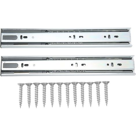 Glissières de Tiroir Tôle d'acier Laminée à Froid Rails de Filet B Bea Filet à Outils Rails Télescopiques Outil B Glissières de Tiroir Bea Curseur de Filet Montage Latéral B Bea. (1/5)